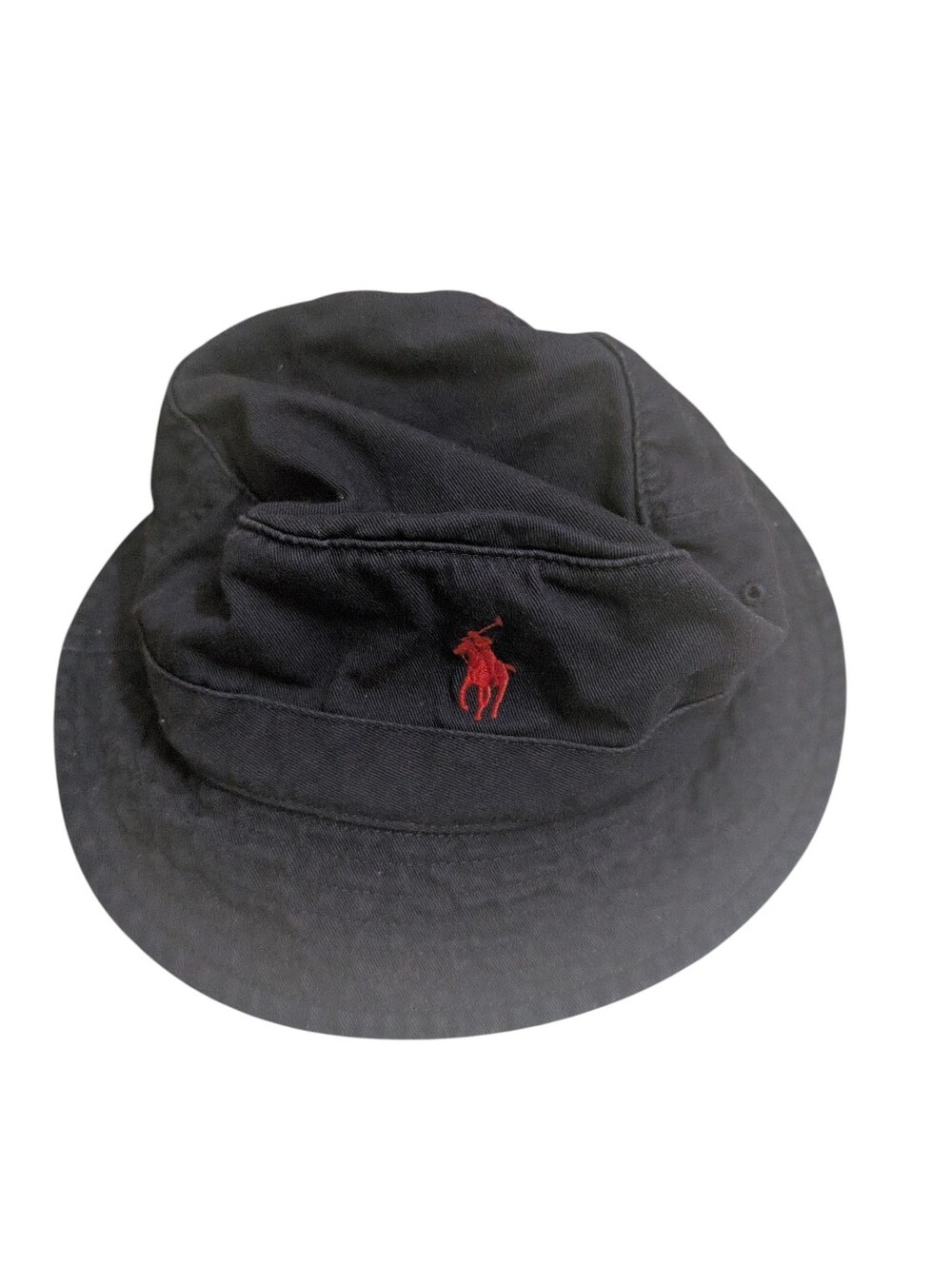 Polo Ralph Lauren Navy Bucket Hat with Red Logo